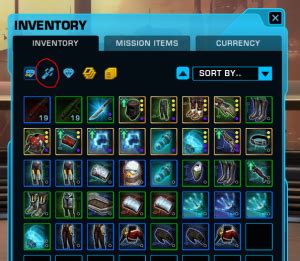 swtor how to deconstruct gear.